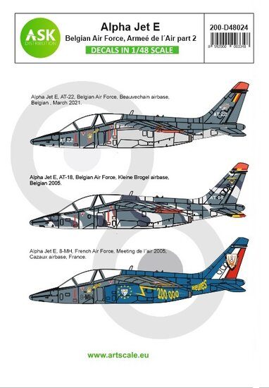 1/48 Alpha Jet E Belgian Air Force and ArmeÃ© de lÂ´Air part 2