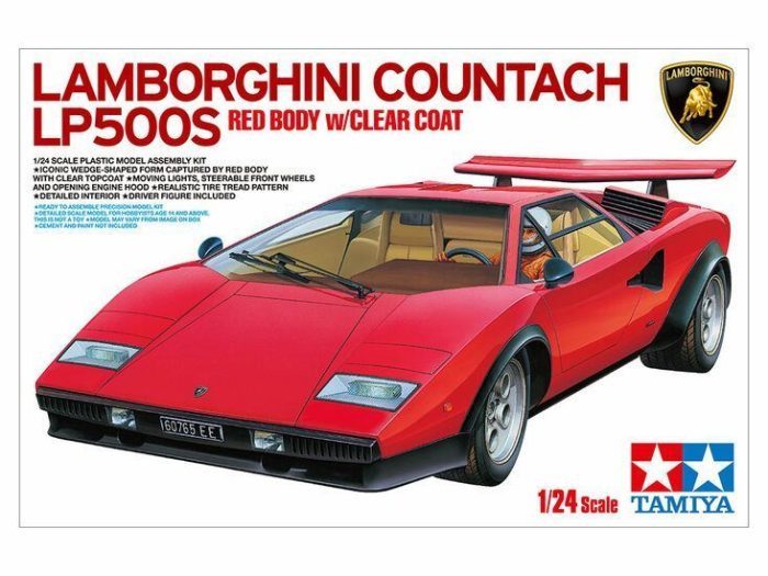 Lamborghini Countach LP500S Red Body w/Clear Coat