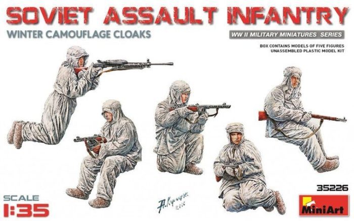 Soviet Assault Infantry Winter Camouflage Cloaks