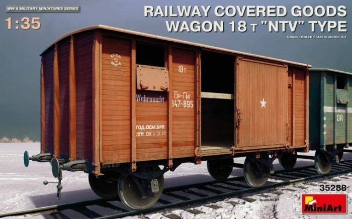 Railway Covered Goods Wagon 18t ''NTV'' Type