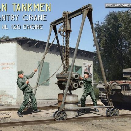 German Tankmen with Gantry Crane & Maybach HL 120 Engine