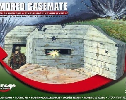 Armored Casemate Concrete bunker for a single machine gun (type 3)
