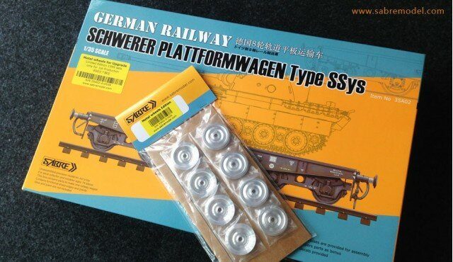 German Railway Schwerer Plattformwagen Type SSys - Metal Wheels
