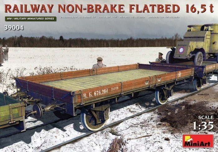 Railway Non-Brake Flatbed 16.5 t