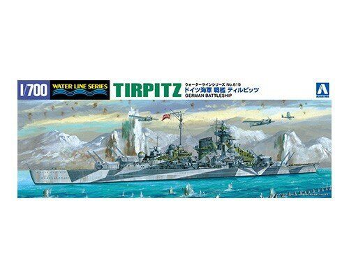 German Battleship Tirpitz Water Line Series No. 619