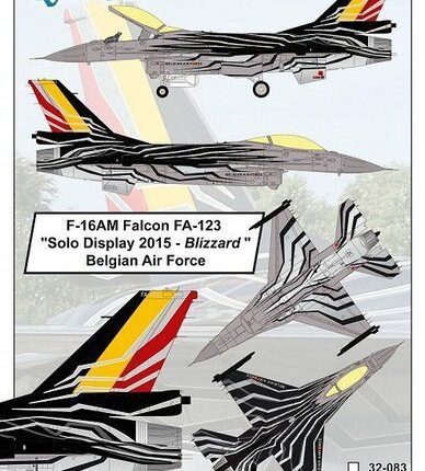 F-16AM Falcon FA-123 Solo Display 2015 - Blizzard - Belgian Air Force
