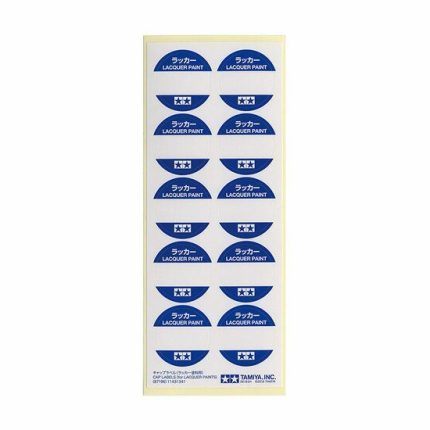 Tamiya Cap Labels for Laquer Paints