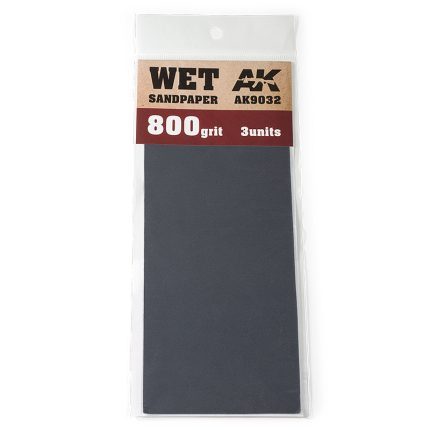 Wet Sandpaper 800 Grit. 3 units