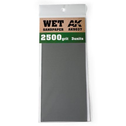 Wet Sandpaper 2500 Grit. 3 units