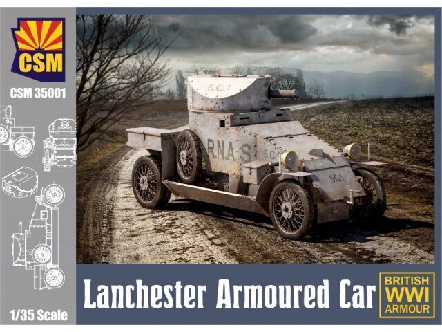 Lanchester Armoured Car (British WW I Armour)
