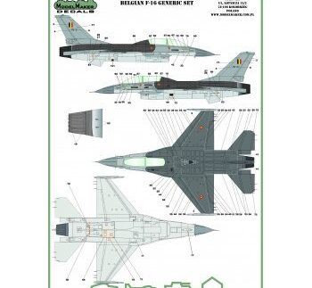 Belgian F-16 insignias & stencils-generic set