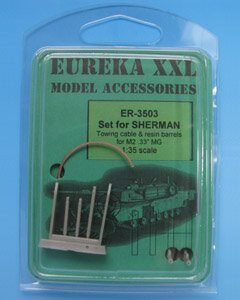 Set for Sherman Towing Cables & perforated barrels for M2 . 33 MG