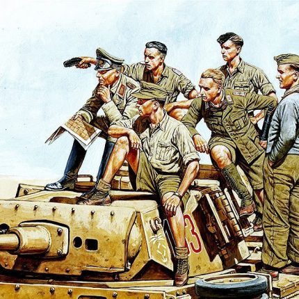 Rommel and German Tank Crew DAK, WW II era