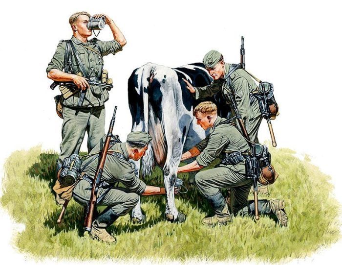 Operation Milk Man German infantry, WW II era