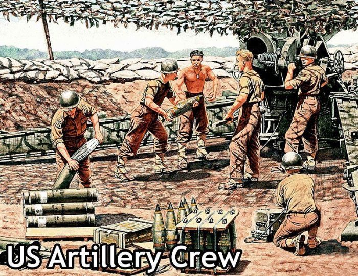 US Artillery Crew WWII