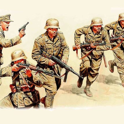 German Infantry DAK, WWII era, North Africa desert battles series