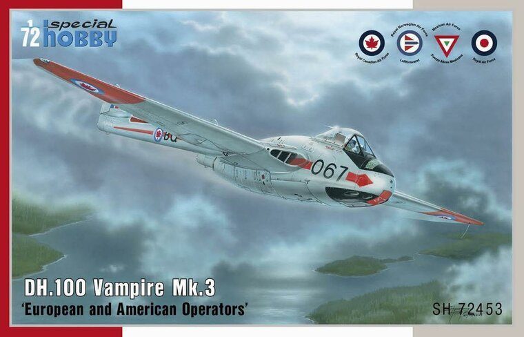 DH.100 Vampire F.3 European and American Operators