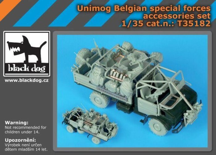 Belgian Unimog spec. forces accessories set for Revell