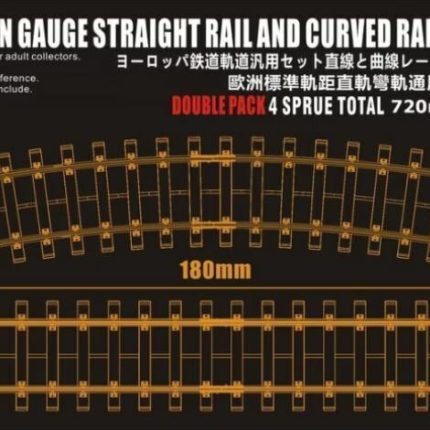 European Gauge Straight Rail and Curved Rail 720mm