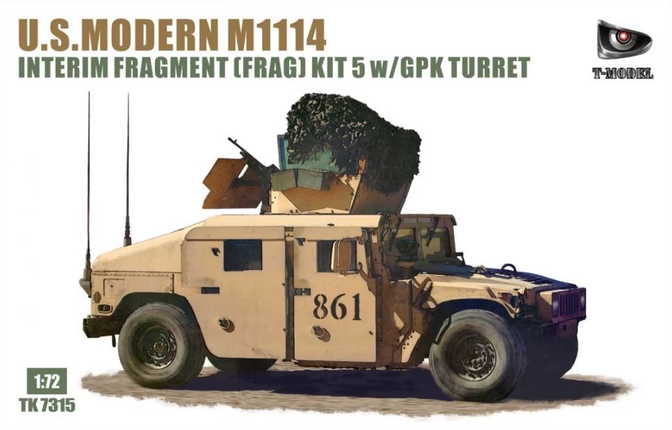 U.S. Modern M1114 HMMWV Interim Fragment (Frag) Kit 5 w GPK Turret